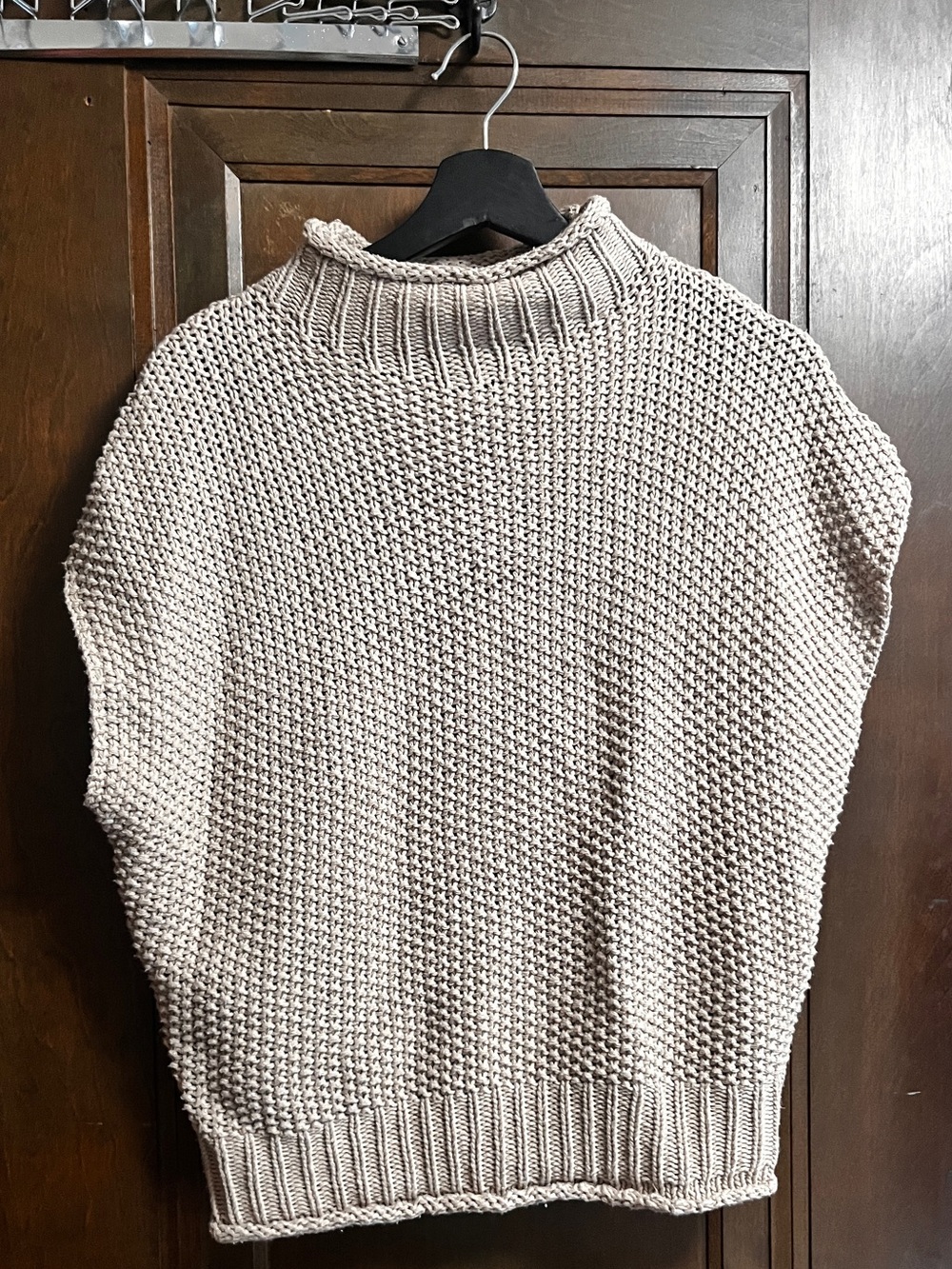 Cotton Funnel Neck Sweater